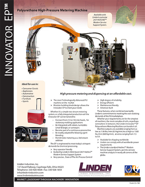 High Pressure  Custom-Engineered Polyurethane Equipment & Mix